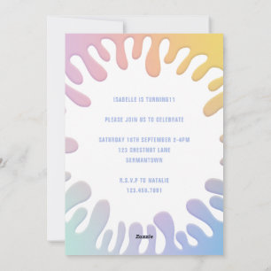 Cartes Pour Fêtes Annuelles Sa fête d'anniversaire à l'arc-en-ciel