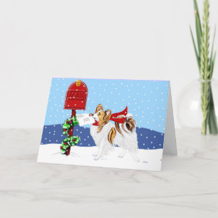 Cartes Pour Fêtes Annuelles Sable de courrier de Noël de Papillon