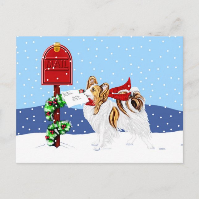 Cartes Pour Fêtes Annuelles Sable de courrier de Noël de Papillon (Devant)