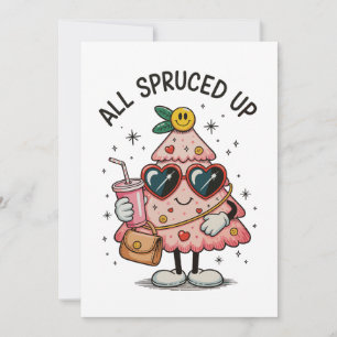 Cartes Pour Fêtes Annuelles Sac à ceinture pour arbre de Noël rose Bougie All 
