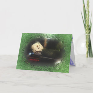 Cartes Pour Fêtes Annuelles Sac à couchage Green S'Mores