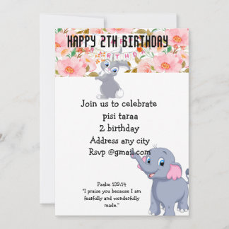 Cartes Pour Fêtes Annuelles Sac cadeau Whimsical pour enfants Floral | Anniver