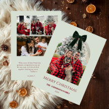 Sage Élégant Noël de la Famille en Photo