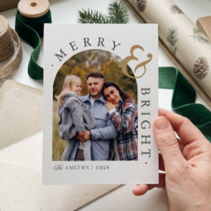 Cartes Pour Fêtes Annuelles Sage Sérénité Joyeux & Lumineux Arche Festive Phot