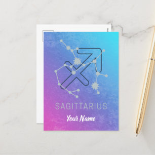 Cartes Pour Fêtes Annuelles Sagittaire Zodiaque Horoscope Star Constellation