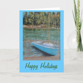 Cartes Pour Fêtes Annuelles Sailboat
