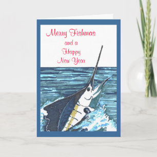 Cartes Pour Fêtes Annuelles Sailfish Jumps