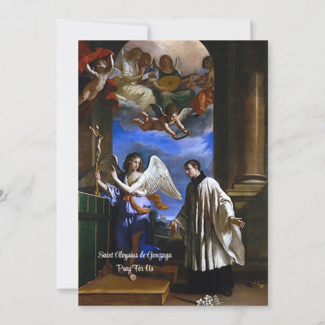 Cartes Pour Fêtes Annuelles Saint Aloysius de Gonzaga (Devant)