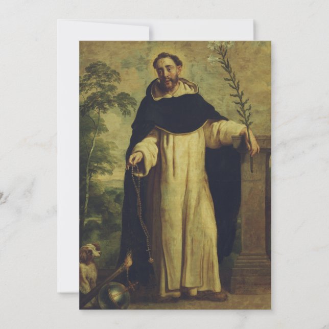 Cartes Pour Fêtes Annuelles Saint Dominic de Guzman (Devant)