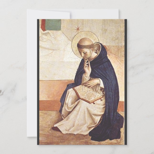 Cartes Pour Fêtes Annuelles Saint Dominic de Guzman par Fra Angelico (Devant)