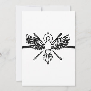 Cartes Pour Fêtes Annuelles Saint-Esprit sous la forme d'une colombe