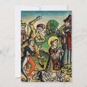 Cartes Pour Fêtes Annuelles Saint Étienne le Protomartyr Iconographie d'art fi