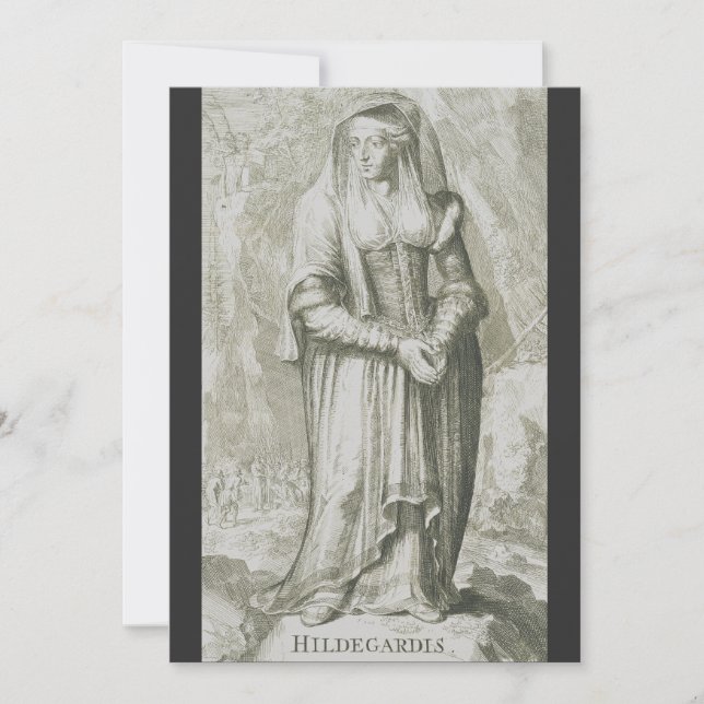 Cartes Pour Fêtes Annuelles Saint Hildegard de Bingen (Devant)