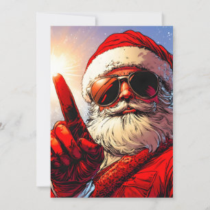 Cartes Pour Fêtes Annuelles Saint Jolly Père Noël Divine Glow