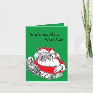 Cartes Pour Fêtes Annuelles Saint Nick Santa Claus Croquis de Noël plié