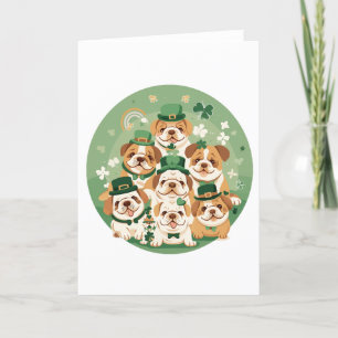 Cartes Pour Fêtes Annuelles Saint-Patrick English Bulldogs