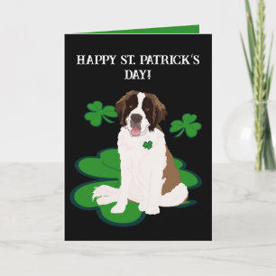 Cartes Pour Fêtes Annuelles Saint Patrick’s Day Saint Bernard
