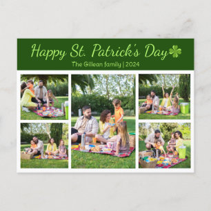 Cartes Pour Fêtes Annuelles Saint-patrick's day Photo de famille Shamrock Coll