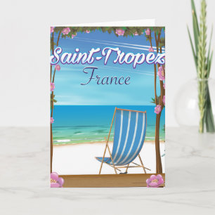 Cartes Pour Fêtes Annuelles Saint-Tropez France poster voyage