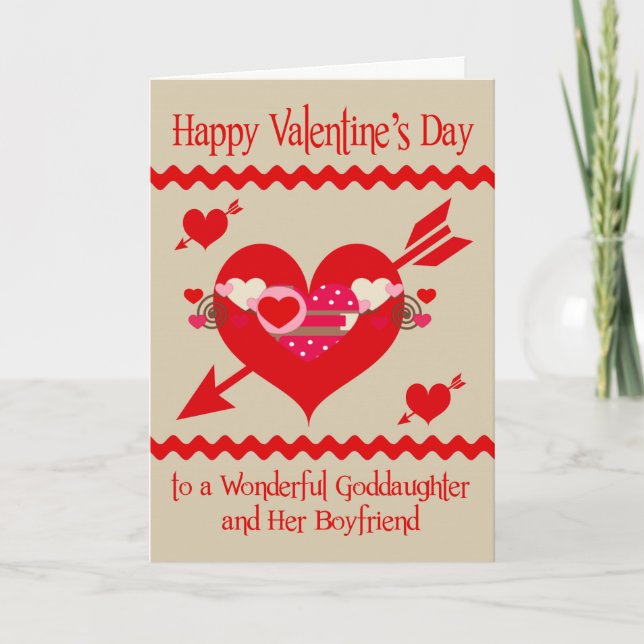 Cartes Pour Fêtes Annuelles Saint Valentin À Godgirl et ami (Devant)