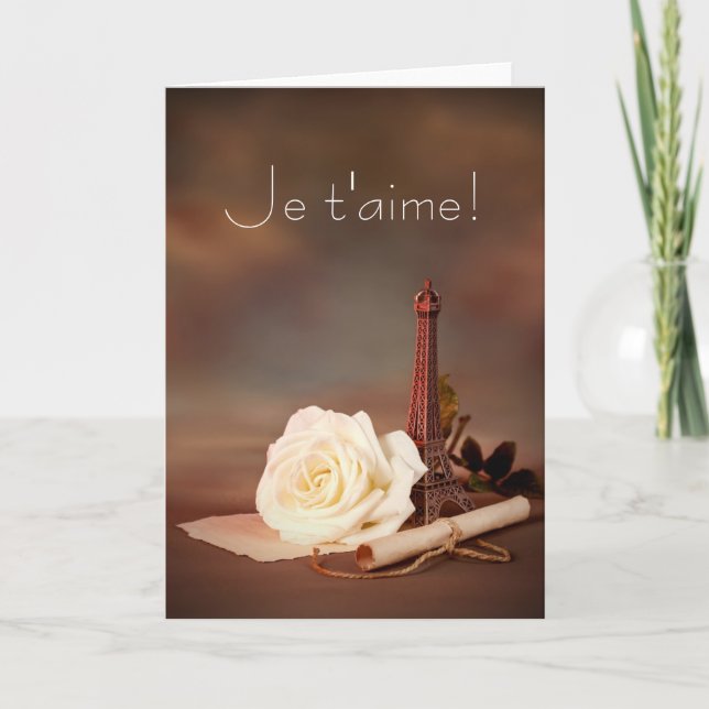 Cartes Pour Fêtes Annuelles Saint-Valentin à Paris (Devant)