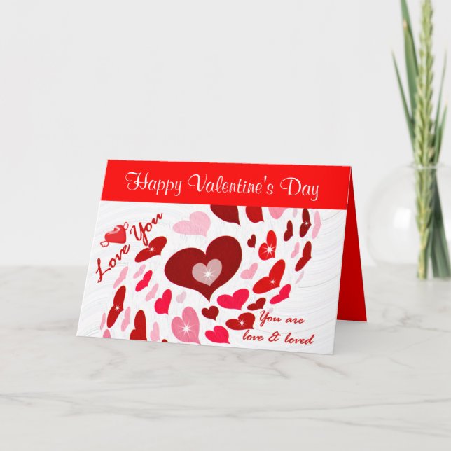 Cartes Pour Fêtes Annuelles Saint Valentin, Amour_ (Devant)