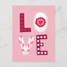 Saint Valentin Amour Stencil Mini Coeurs et dentel