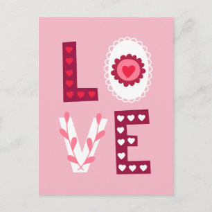 Cartes Pour Fêtes Annuelles Saint Valentin Amour Stencil Mini Coeurs et dentel