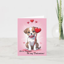 Saint-Valentin aquarelle chien coupé