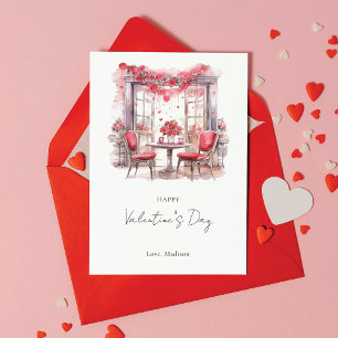 Cartes Pour Fêtes Annuelles Saint-Valentin aquarelle Élégant Personnalisé