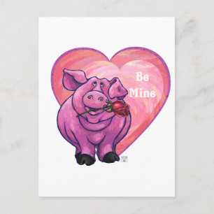 Cartes Pour Fêtes Annuelles Saint Valentin au cochon