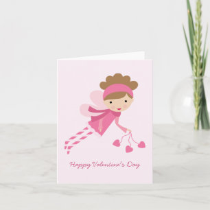 Cartes Pour Fêtes Annuelles Saint Valentin aux fées roses
