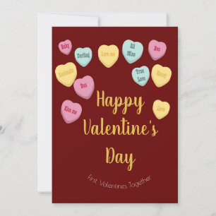 Cartes Pour Fêtes Annuelles Saint Valentin   Candy Hearts Conversation Photo