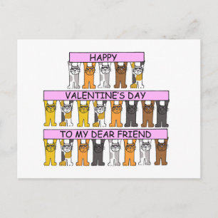 Cartes Pour Fêtes Annuelles Saint Valentin Cher ami pour Amoureux des chats
