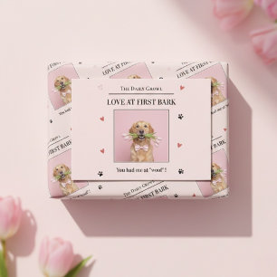 Cartes Pour Fêtes Annuelles Saint-Valentin Chien Amour à Premier Aboiement 