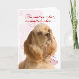 Cartes Pour Fêtes Annuelles Saint-Valentin Cocker Spaniel