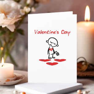 Cartes Pour Fêtes Annuelles Saint-Valentin Coeur brisé couleur homme