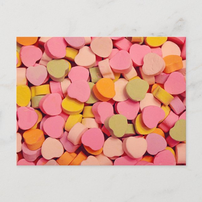 Cartes Pour Fêtes Annuelles Saint Valentin Coeurs bonbons (Devant)