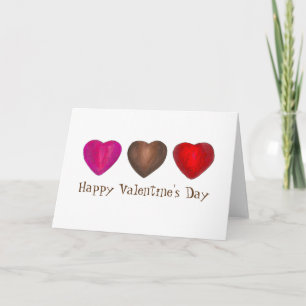 Cartes Pour Fêtes Annuelles Saint-Valentin Coeurs de chocolat enrobés