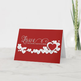 Cartes Pour Fêtes Annuelles Saint Valentin - Coeurs Vague & Amour WA