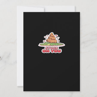 Cartes Pour Fêtes Annuelles Saint-Valentin Collé Sur Toi Mignon Amour D'Animal