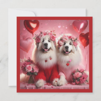 Cartes Pour Fêtes Annuelles Saint Valentin Couple des Pyrénées
