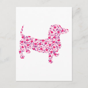 Cartes Pour Fêtes Annuelles Saint Valentin Dachshund