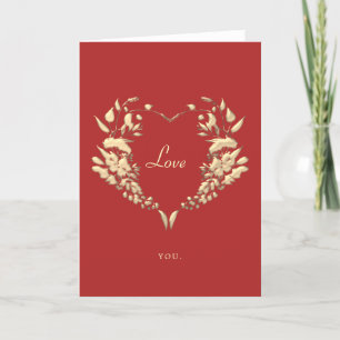 Cartes Pour Fêtes Annuelles Saint-Valentin de l'amour rouge