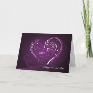Cartes Pour Fêtes Annuelles Saint-Valentin de Purple Heart