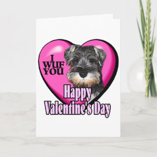 Cartes Pour Fêtes Annuelles Saint-Valentin de Schnauzer miniature