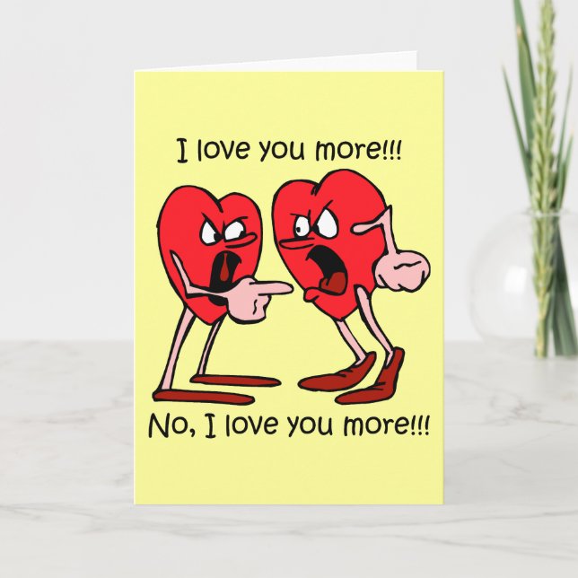 Cartes Pour Fêtes Annuelles Saint-Valentin drôle (Devant)