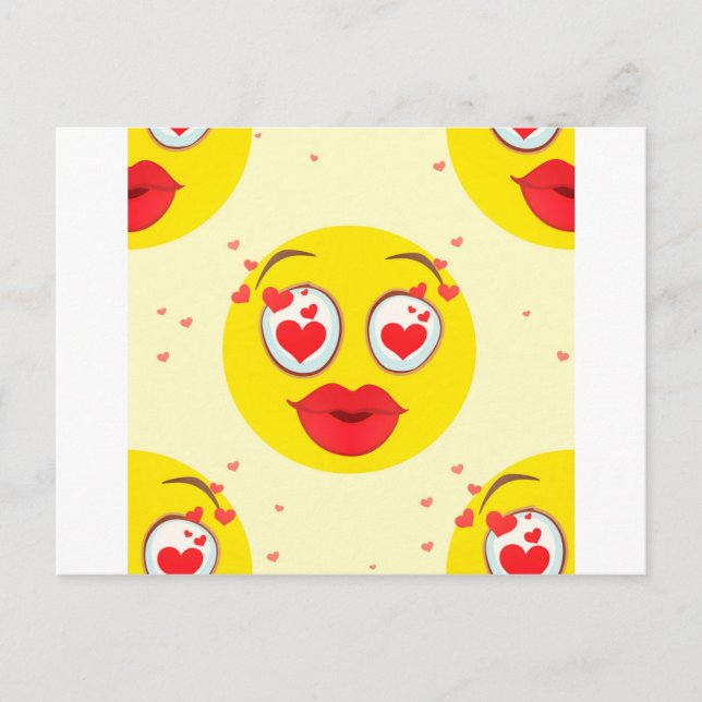 Cartes Pour Fêtes Annuelles Saint Valentin Emoji (Devant)