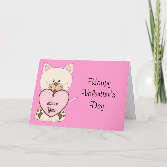 Cartes Pour Fêtes Annuelles Saint Valentin et coeur (Devant)