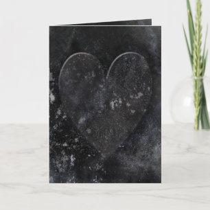 Cartes Pour Fêtes Annuelles Saint-Valentin gothique de ciel nocturne noir de